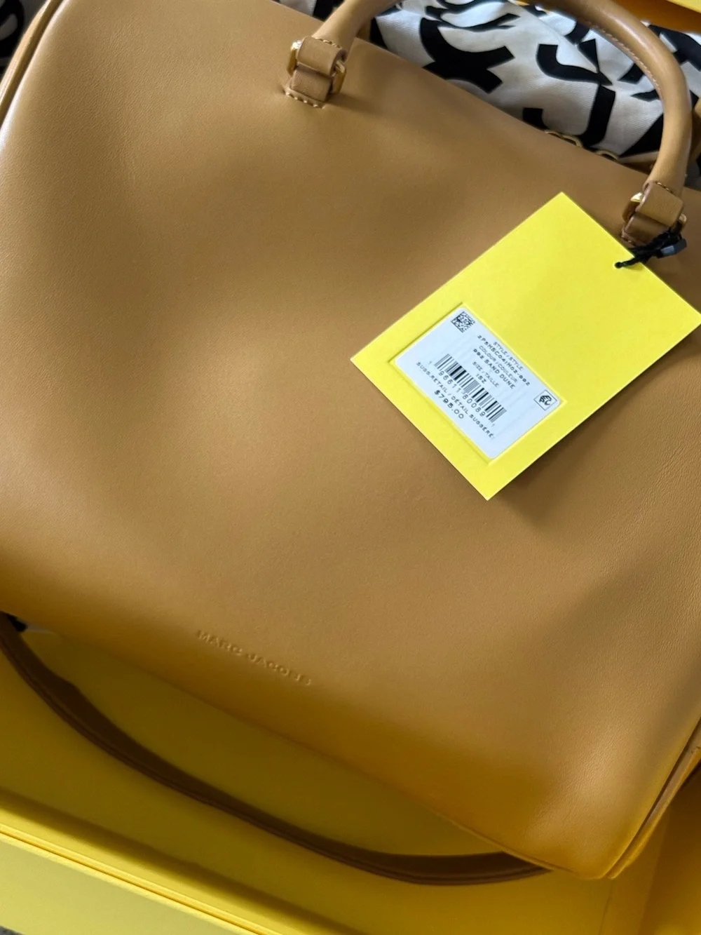 Marc Jacob The Wave Large | Lamb Leather Satchel | Sand Dune NWT
